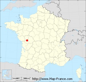 Small administrative base map of Saint-Maixent-l'École