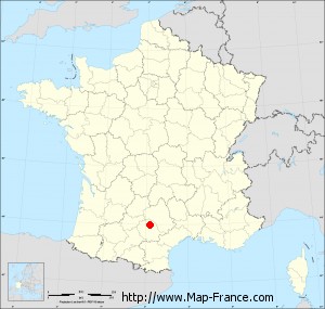 Small administrative base map of Arthès