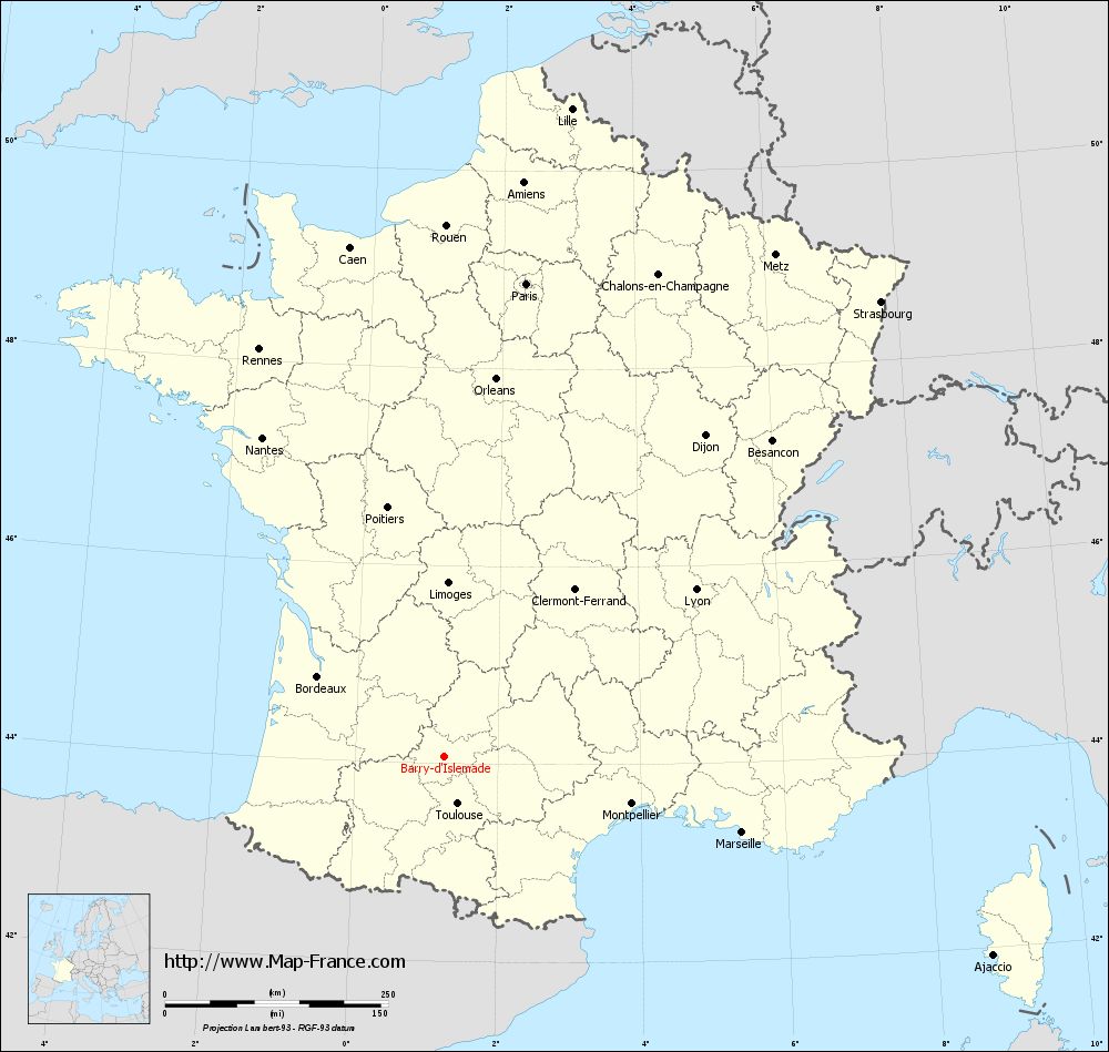 Carte administrative of Barry-d'Islemade
